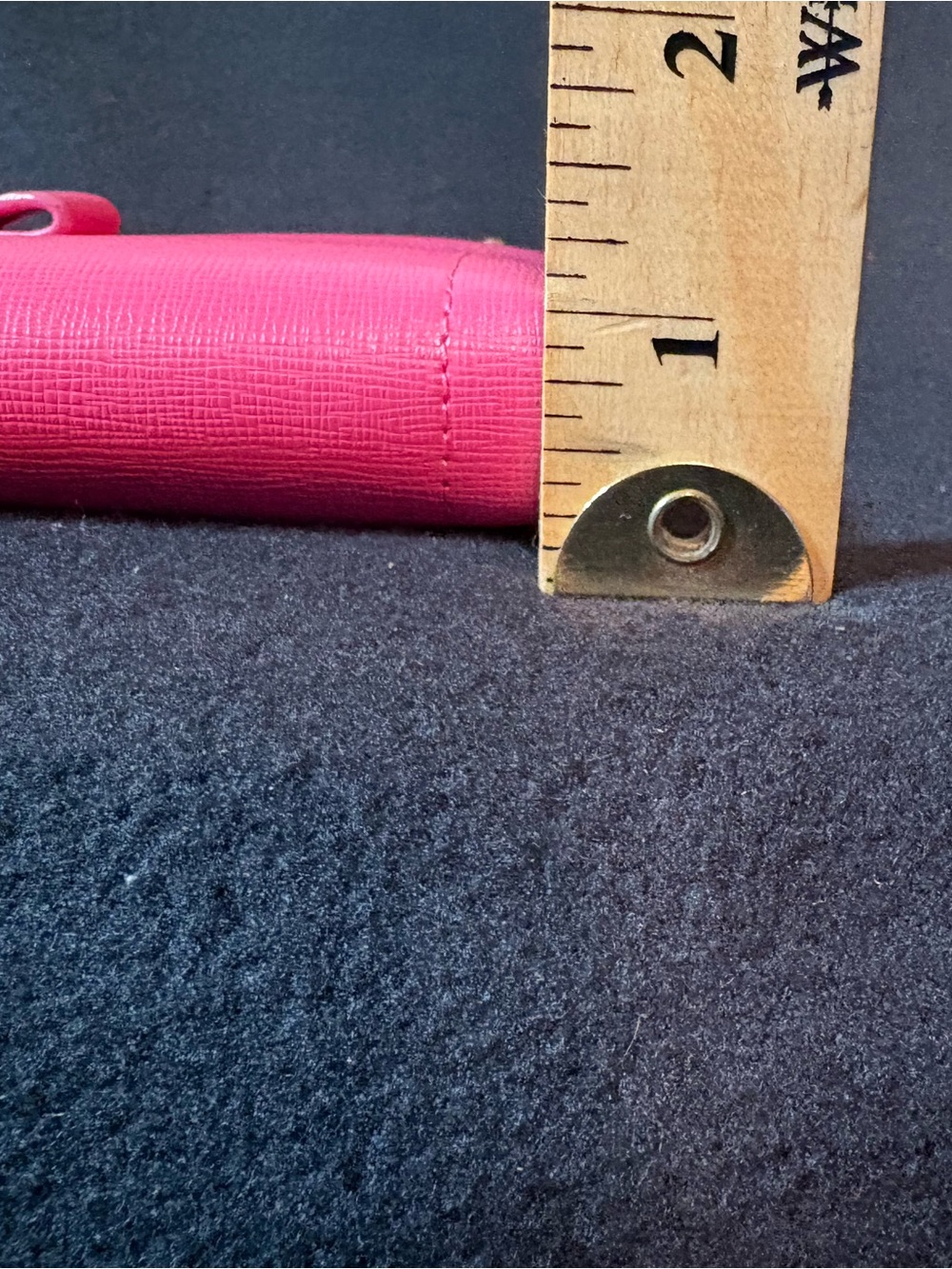 & chouette by Samantha Thavasa Pink Saffiano Leather Bow Zip-Around Long Wallet - Picture 12 of 12